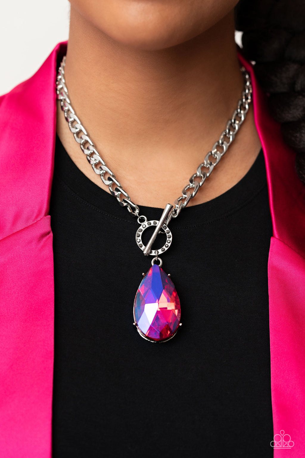 five-dollar-jewelry-edgy-exaggeration-pink-necklace-paparazzi-accessories