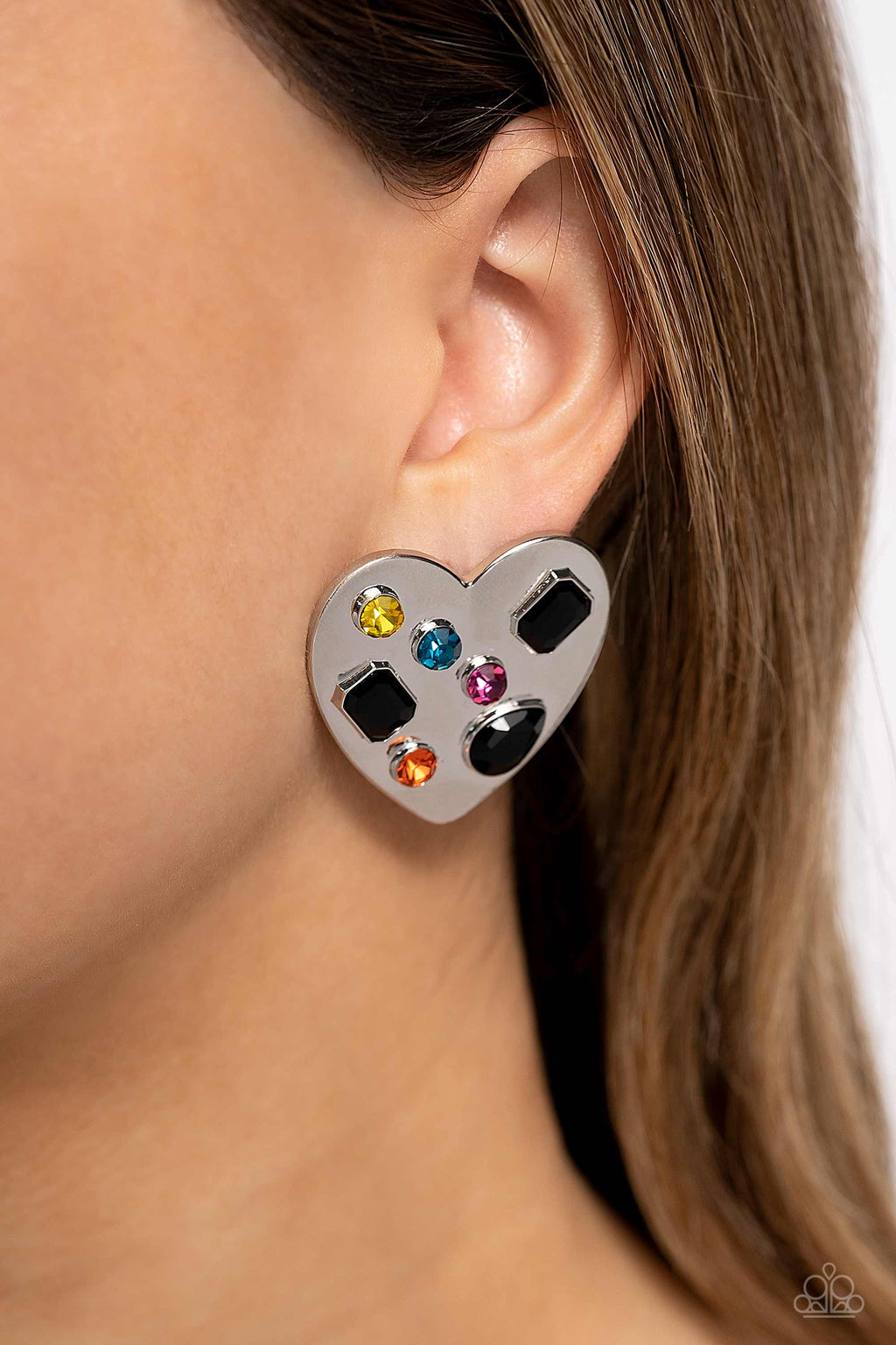 five-dollar-jewelry-relationship-ready-black-post earrings-paparazzi-accessories