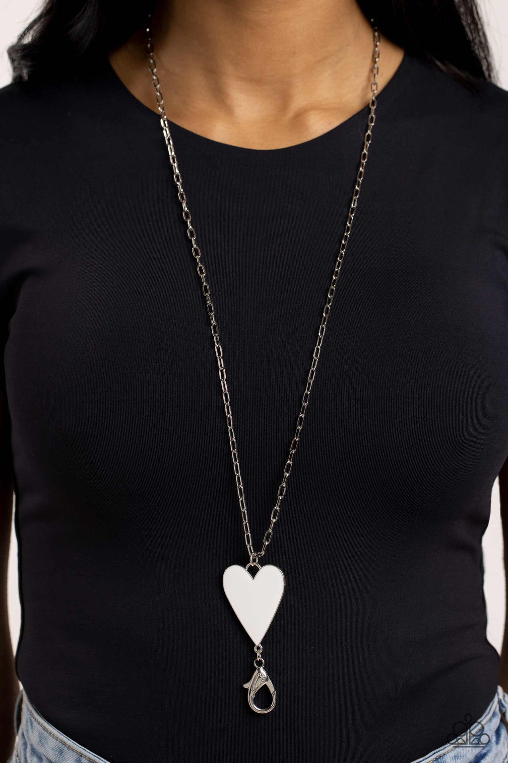 five-dollar-jewelry-subtle-soulmate-white-lanyard-paparazzi-accessories