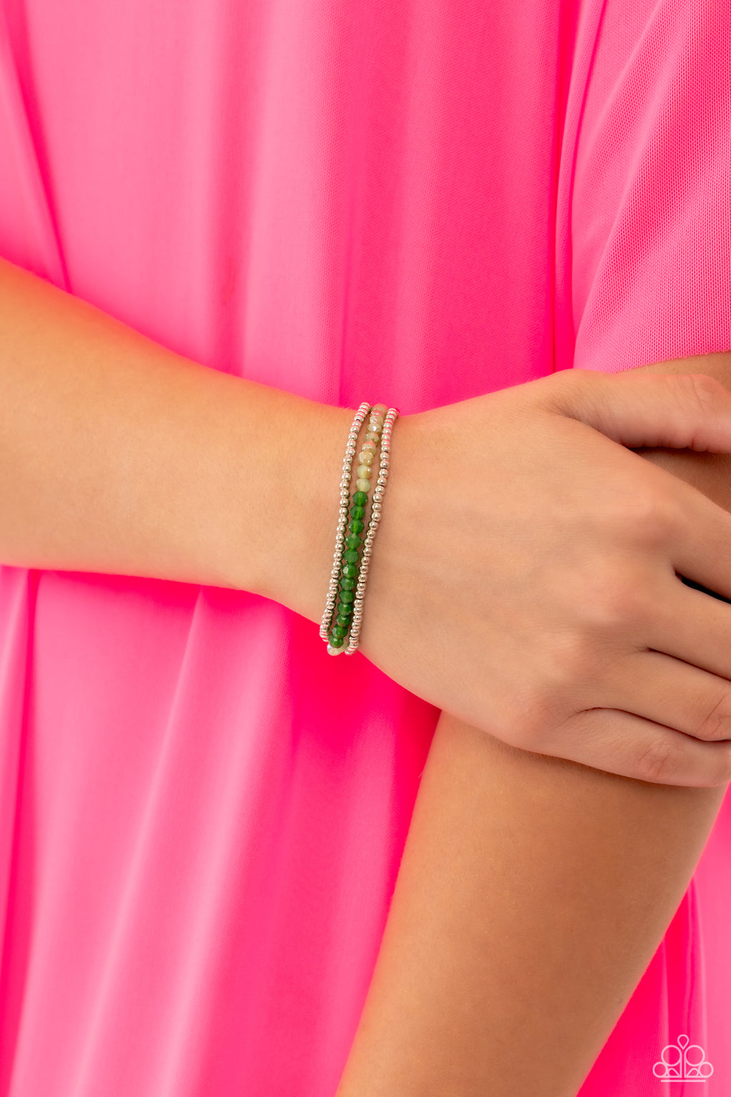 five-dollar-jewelry-backstage-beading-green-bracelet-paparazzi-accessories