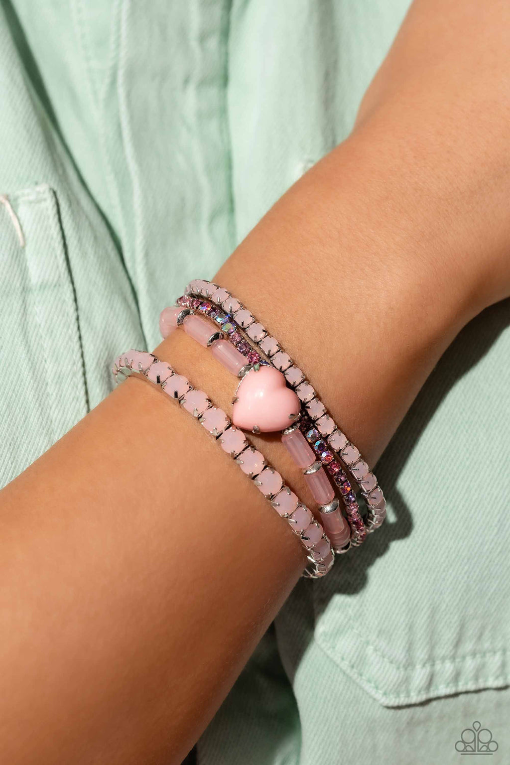 five-dollar-jewelry-true-loves-theme-pink-bracelet-paparazzi-accessories