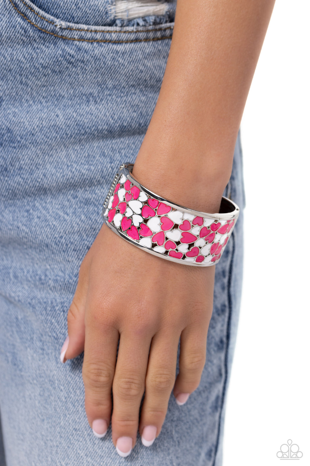 five-dollar-jewelry-penchant-for-patterns-pink-bracelet-paparazzi-accessories