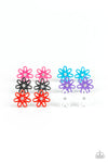 Starlet Shimmer Daisy Flower Earrings Pack of 10