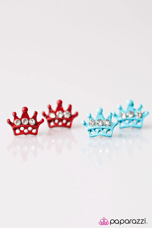 Starlet Shimmer Princess Crown Earrings Pack of 10