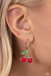 Cherry Caliber - Red Earrings - Paparazzi Accessories