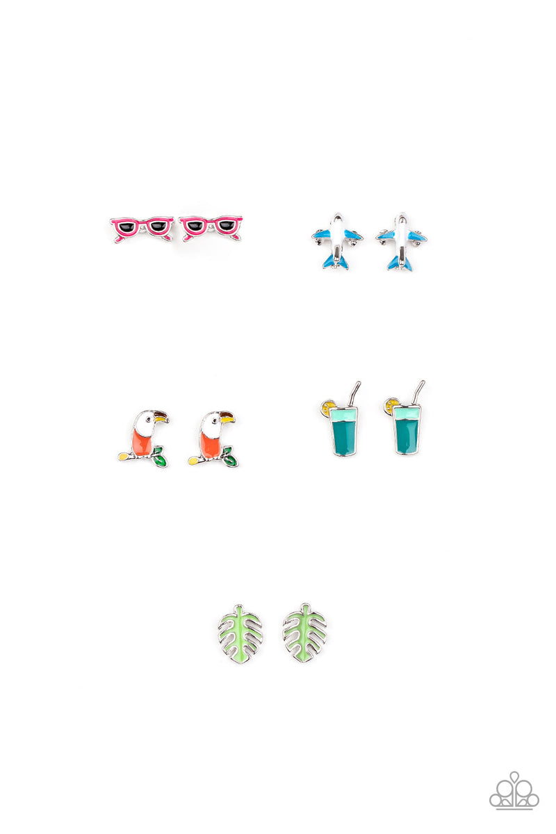 Starlet Shimmer Tropical Vacation Earrings Pack of 5
