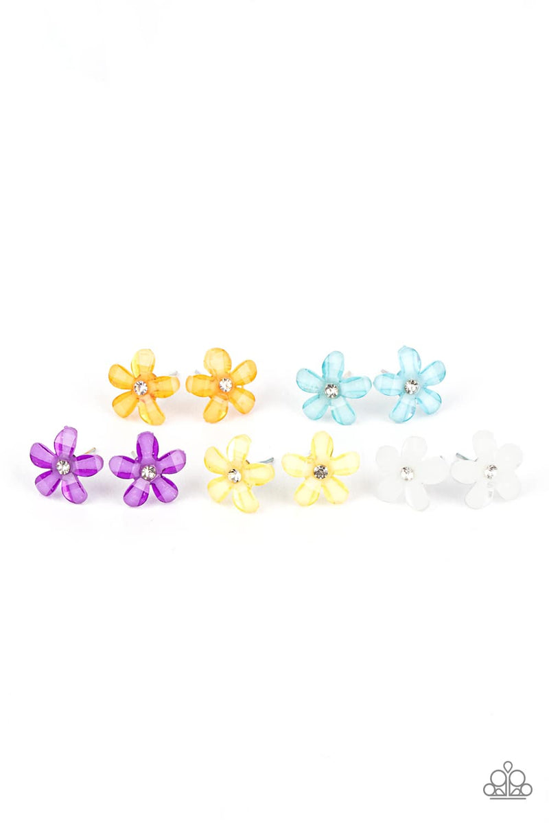 Starlet Shimmer Pretty Flower Earrings Pack of 10