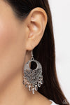 Prismatically Prairie - White Earrings - Paparazzi Accessories
