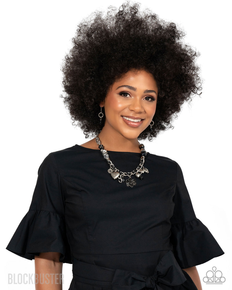 Charmed, I Am Sure - Black Necklace - Paparazzi Accessories