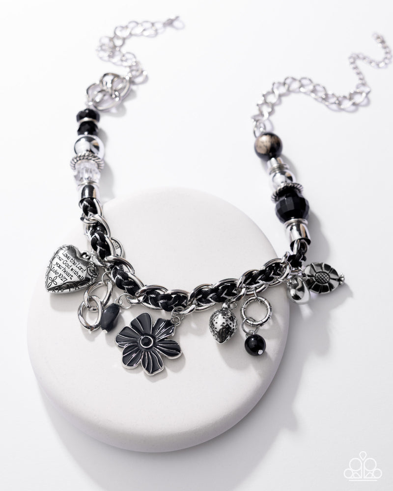 Charmed, I Am Sure - Black Necklace - Paparazzi Accessories