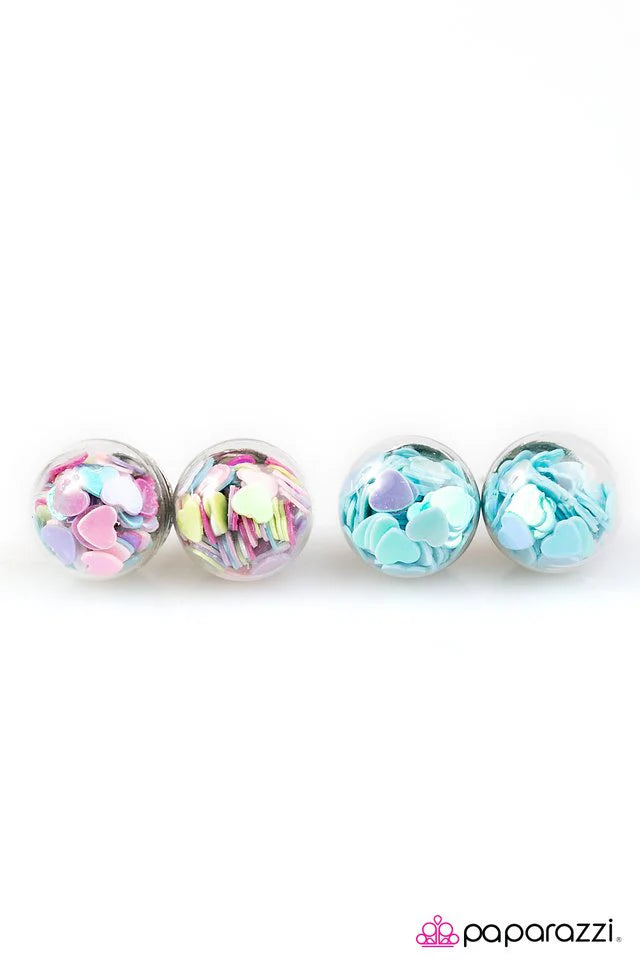 Starlet Shimmer Floating Heart Earrings Pack of 5