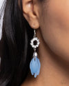 Profuse Petals - Blue Earrings - Paparazzi Accessories
