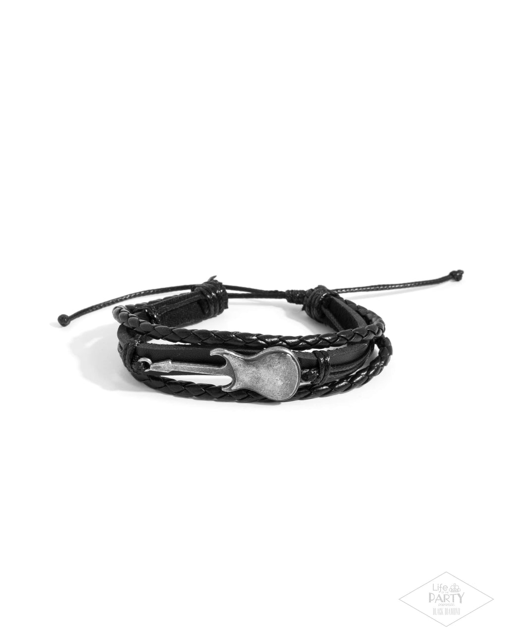 five-dollar-jewelry-lead-guitar-black-bracelet-paparazzi-accessories