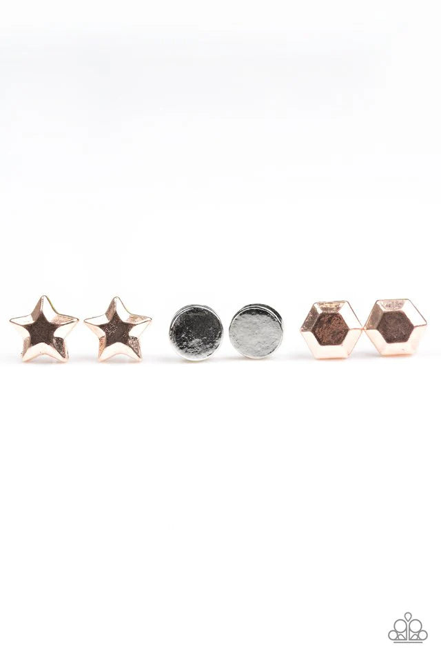 Starlet Shimmer Variety of Shapes Earrings Pack of 5