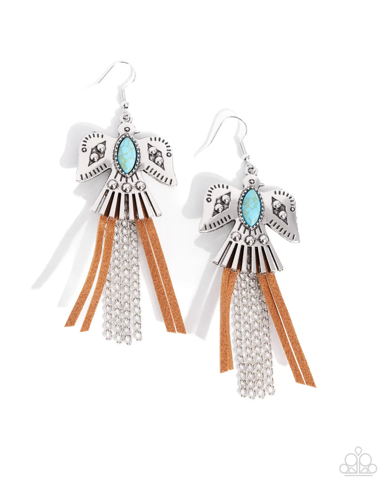 Southwestern Selfie -Blue Earrings