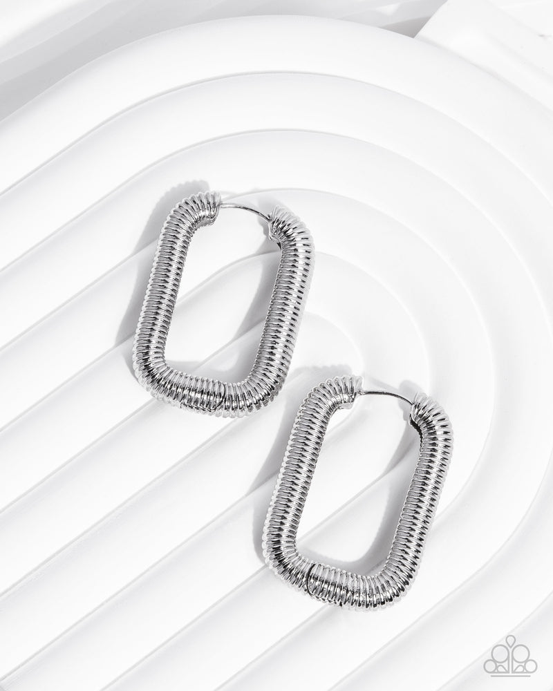 Spiral Supply - Silver Hoop Earrings