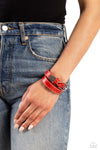 Coat of Arms Couture - Red Bracelet - Paparazzi Accessories