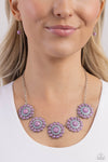 Floral Fervor - Purple Necklace - Paparazzi Accessories