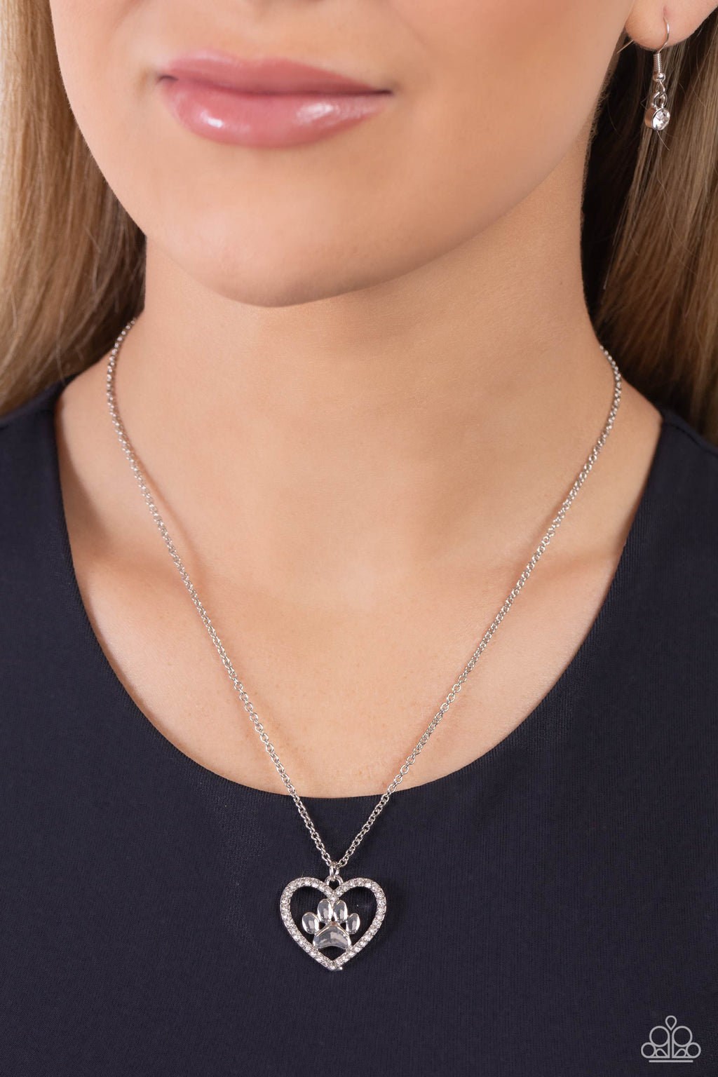 PET in Motion - White Necklace - Paparazzi Accessories