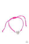 Starlet Shimmer Diamond Heart Kids Bracelet Pack of 10