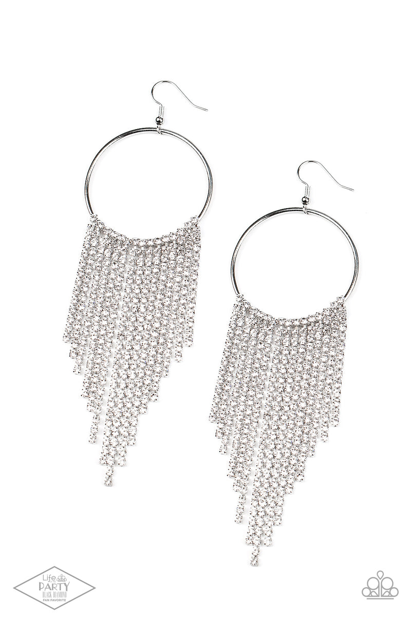 five-dollar-jewelry-streamlined-shimmer-white-earrings-paparazzi-accessories
