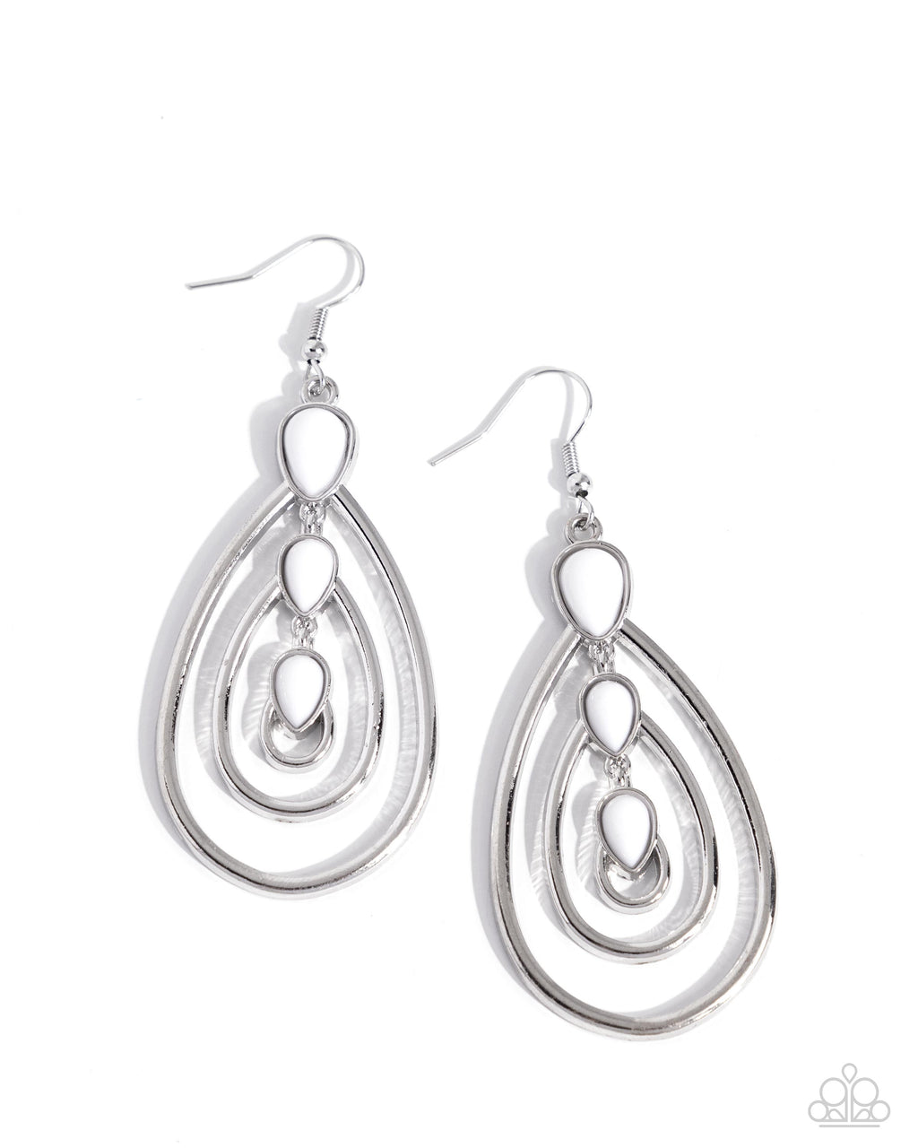 five-dollar-jewelry-sweat-and-tiers-white-earrings-paparazzi-accessories