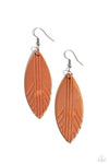 five-dollar-jewelry-leather-lounge-brown-earrings-paparazzi-accessories