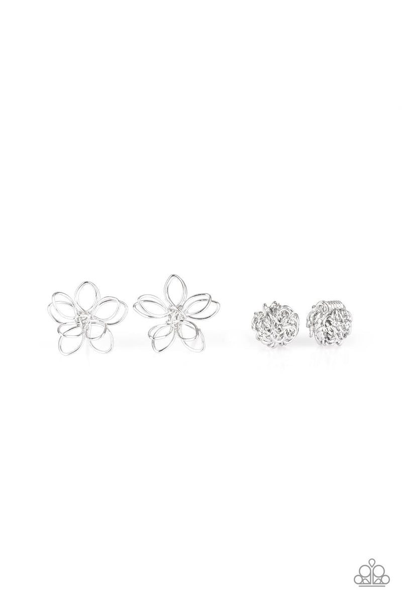 Starlet Shimmer Silver Wire Earrings Pack of 10