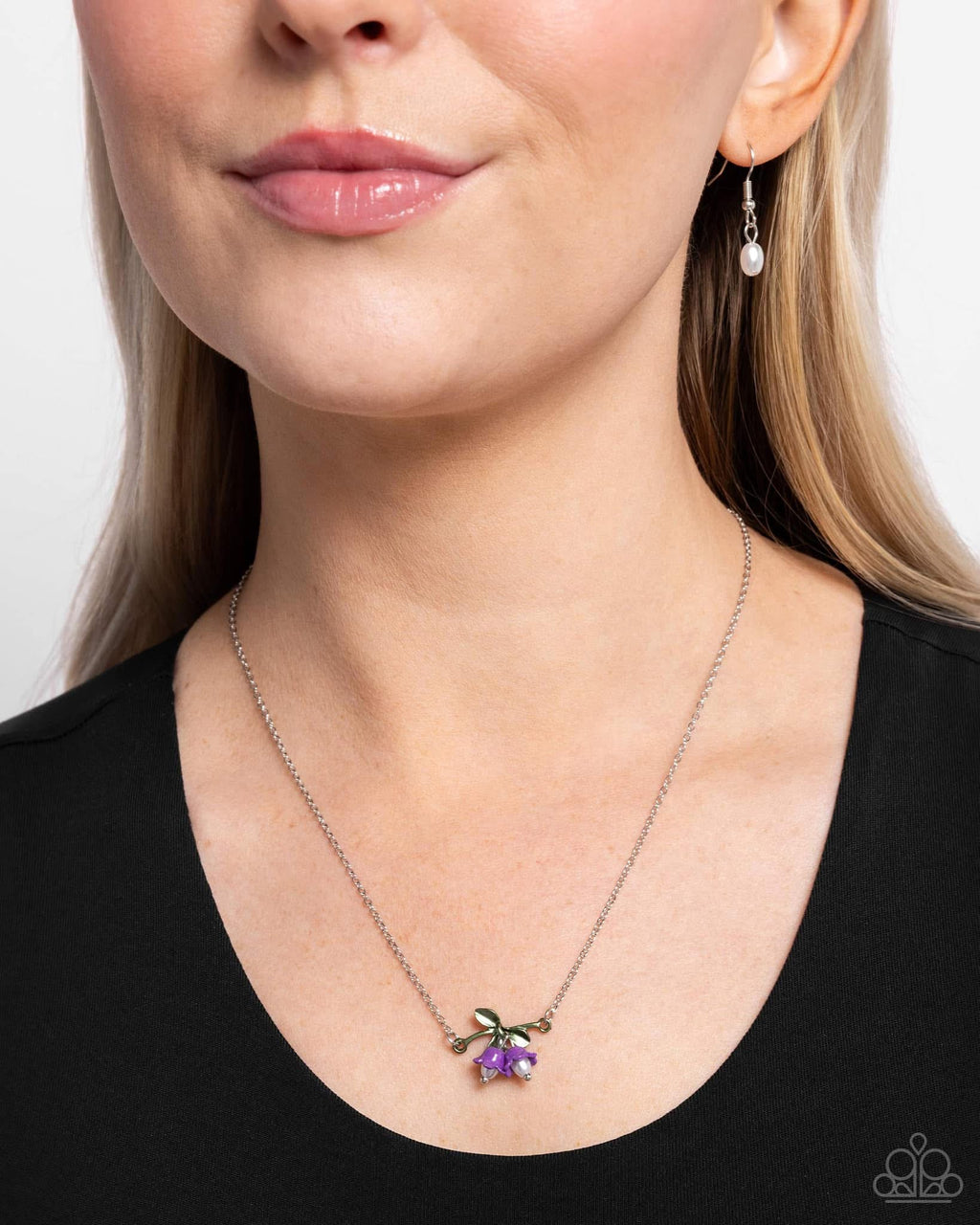 five-dollar-jewelry-tulip-drops-purple-necklace-paparazzi-accessories