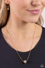 Simply Sentimental - Gold Necklace - Paparazzi Accessories