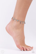 Stellar Sashay - Blue Anklet - Paparazzi Accessories