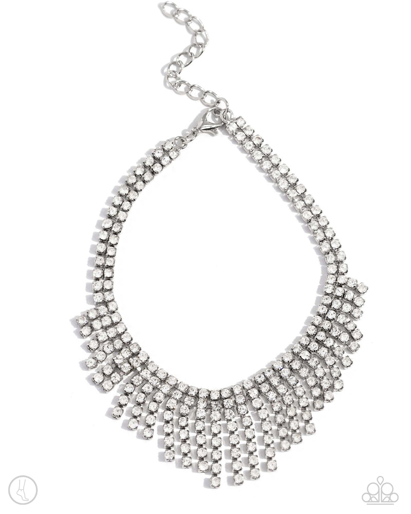 five-dollar-jewelry-curtain-confidence-white-anklet-paparazzi-accessories