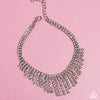 Curtain Confidence - White Anklet - Paparazzi Accessories