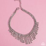 Curtain Confidence - White Anklet - Paparazzi Accessories