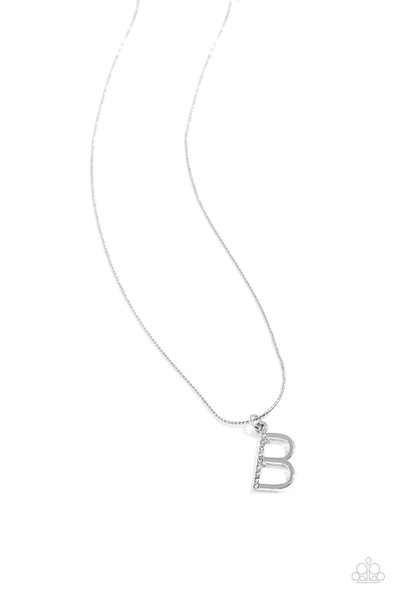 five-dollar-jewelry-letter-of-the-law-white-b-paparazzi-accessories