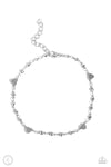 five-dollar-jewelry-highlighting-my-heart-silver-anklet-paparazzi-accessories