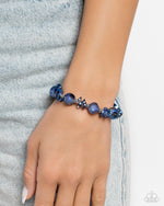 Lets Start at the FAIRY Beginning - Blue Bracelet - Paparazzi Accessories