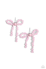 five-dollar-jewelry-the-bow-must-go-on-pink-post earrings-paparazzi-accessories