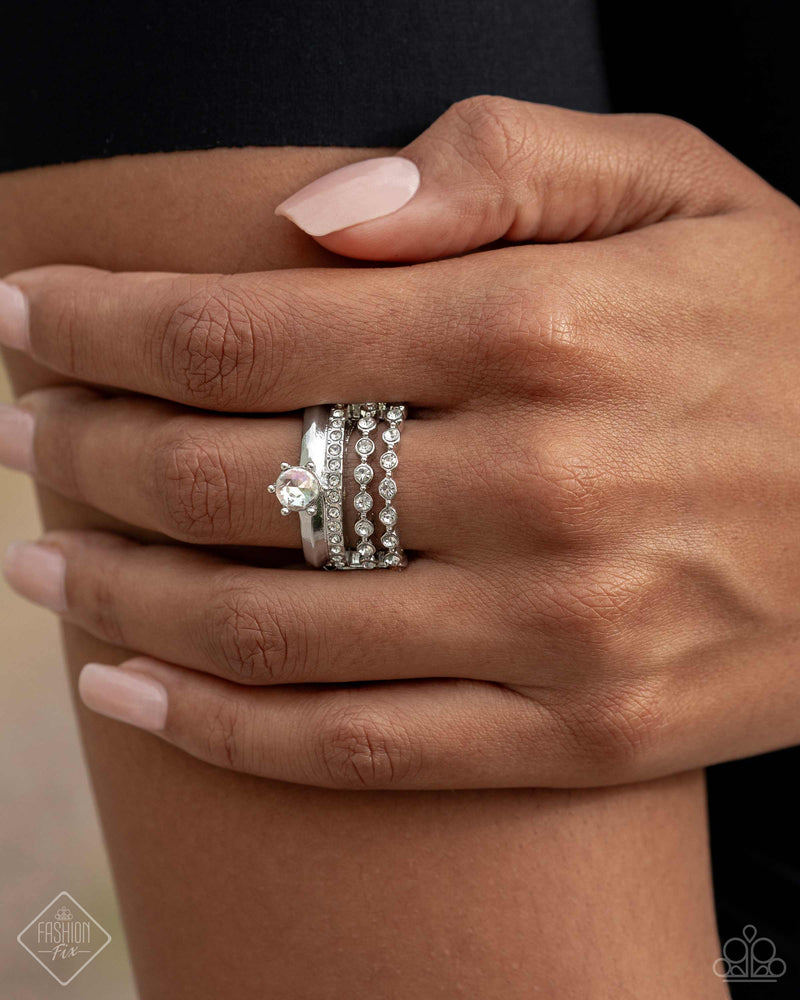Her Royal Highness... - White Ring - Paparazzi Accessories