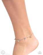 A SMILE A Minute - Silver Anklet - Paparazzi Accessories