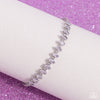 Dandy Dancer - White Bracelet - Paparazzi Accessories