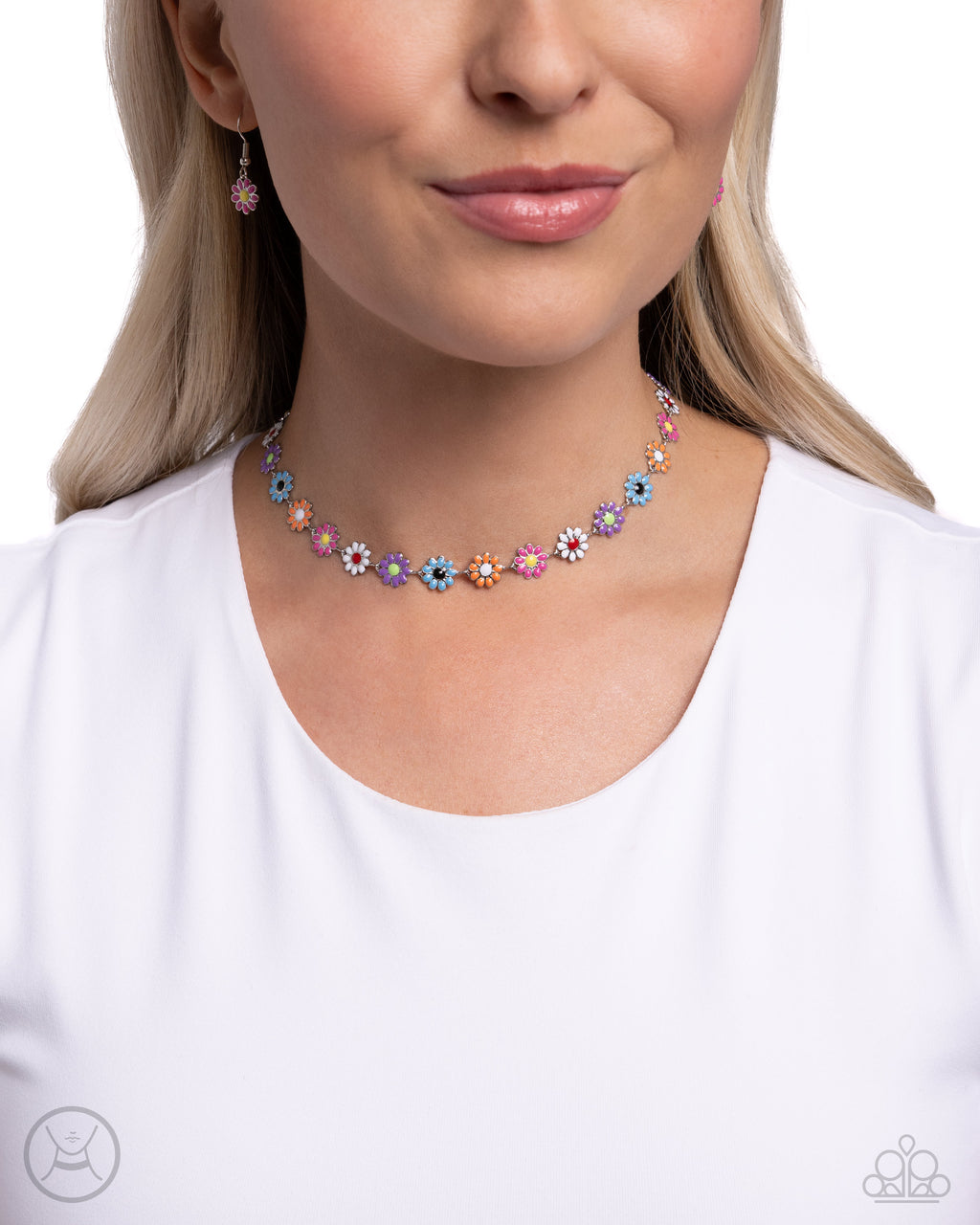 Floral Falsetto - Multi Necklace - Paparazzi Accessories