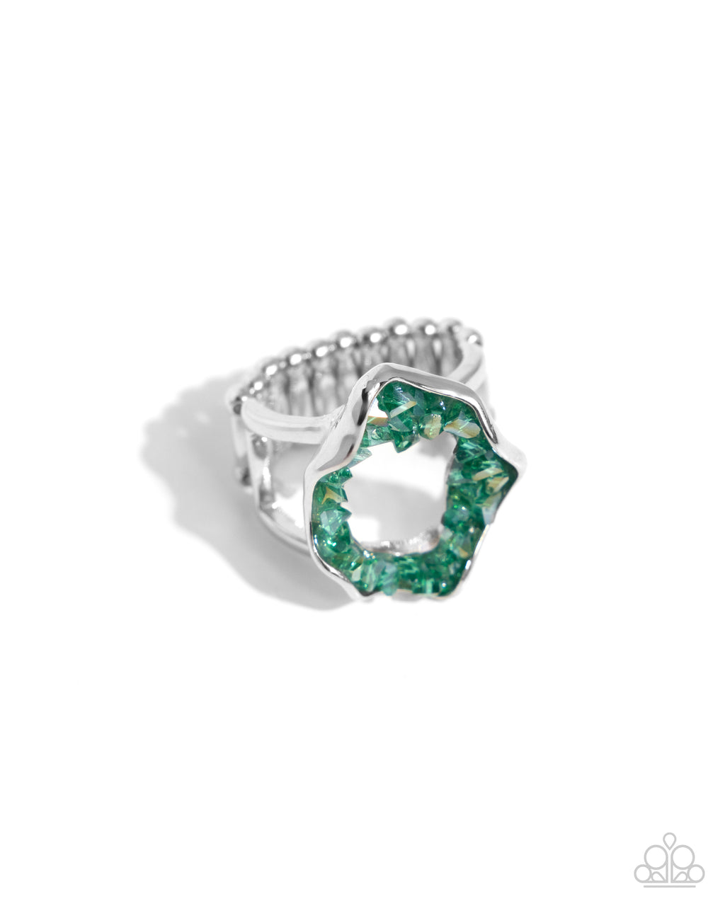 five-dollar-jewelry-geode-grace-green-ring-paparazzi-accessories