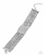 five-dollar-jewelry-disco-dame-white-bracelet-paparazzi-accessories