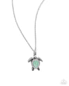 five-dollar-jewelry-turtle-tourist-green-necklace-paparazzi-accessories