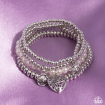 Filigree Fairytale - White Bracelet - Paparazzi Accessories