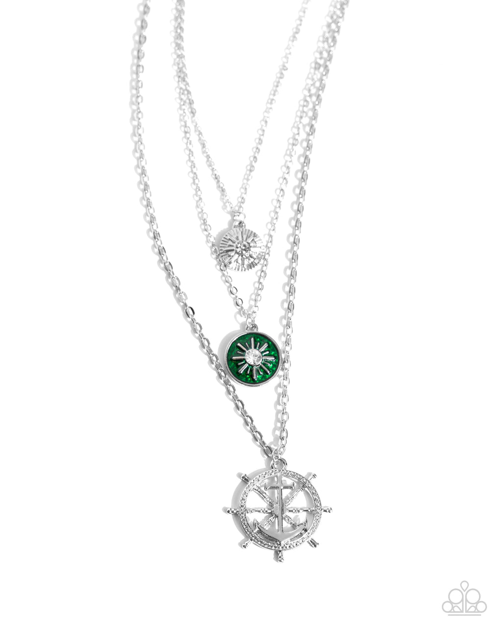 five-dollar-jewelry-anchor-arrangement-green-necklace-paparazzi-accessories
