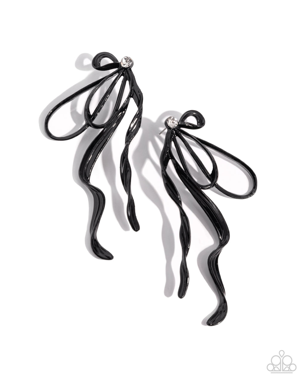 five-dollar-jewelry-trendy-tapestry-black-post earrings-paparazzi-accessories