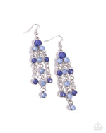 five-dollar-jewelry-cascading-clarity-blue-earrings-paparazzi-accessories