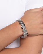 Admirably Aligned - White Bracelet - Paparazzi Accessories